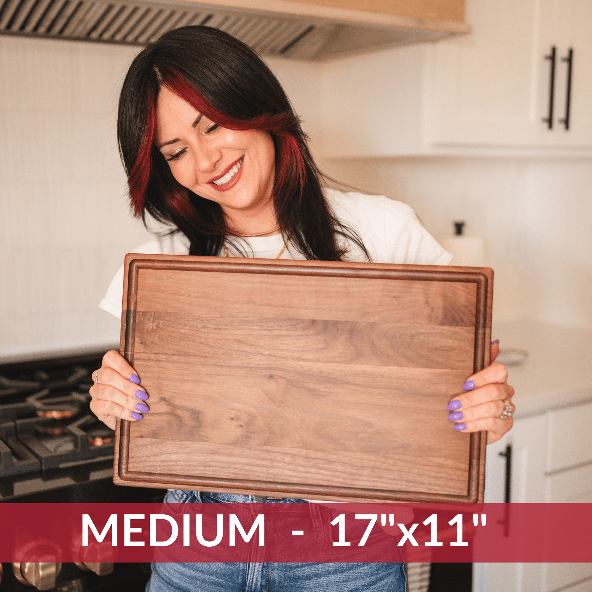 Medium Walnut Wood Cutting Board - themonogram manor 