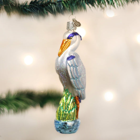 Great Blue Heron Ornament - themonogram manor 
