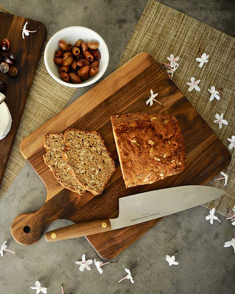 Mom's Cutting Board - 10 x 16 Walnut Cutting Board with Knob Handle - themonogram manor 