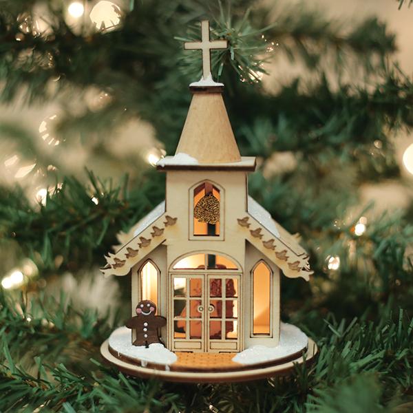 Wedding Chapel Ornament - themonogram manor 