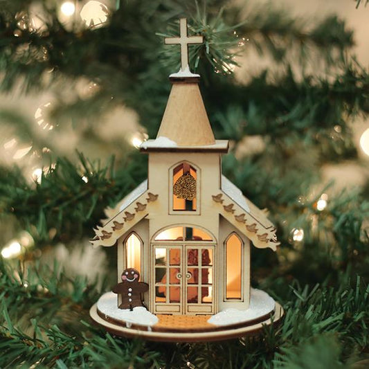 Wedding Chapel Ornament - themonogram manor 