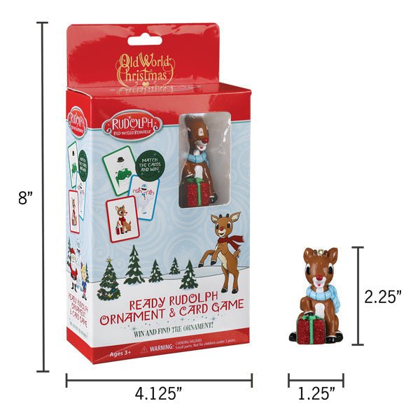 Ready Rudolph Ornament & Game - themonogram manor 