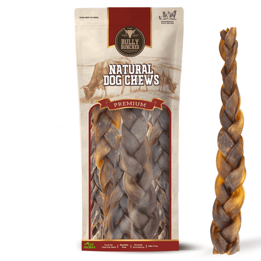 10-12 Inch Braided Collagen Stick - themonogram manor 