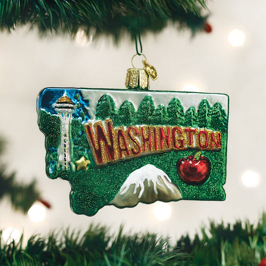 State Of Washington Ornament - themonogram manor 