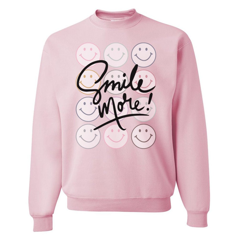 'Smile More' Crewneck Sweatshirt - themonogram manor 