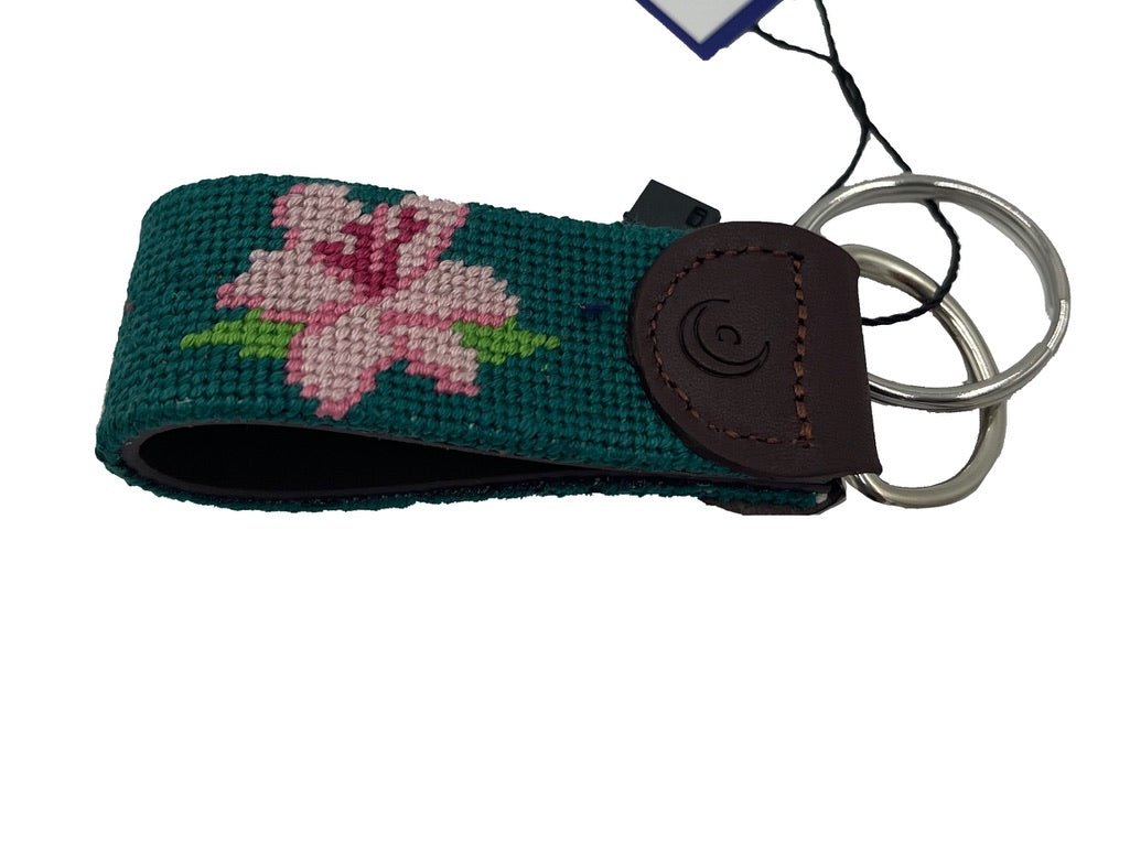 Key Fob - Azalea on Augusta Green - themonogram manor 