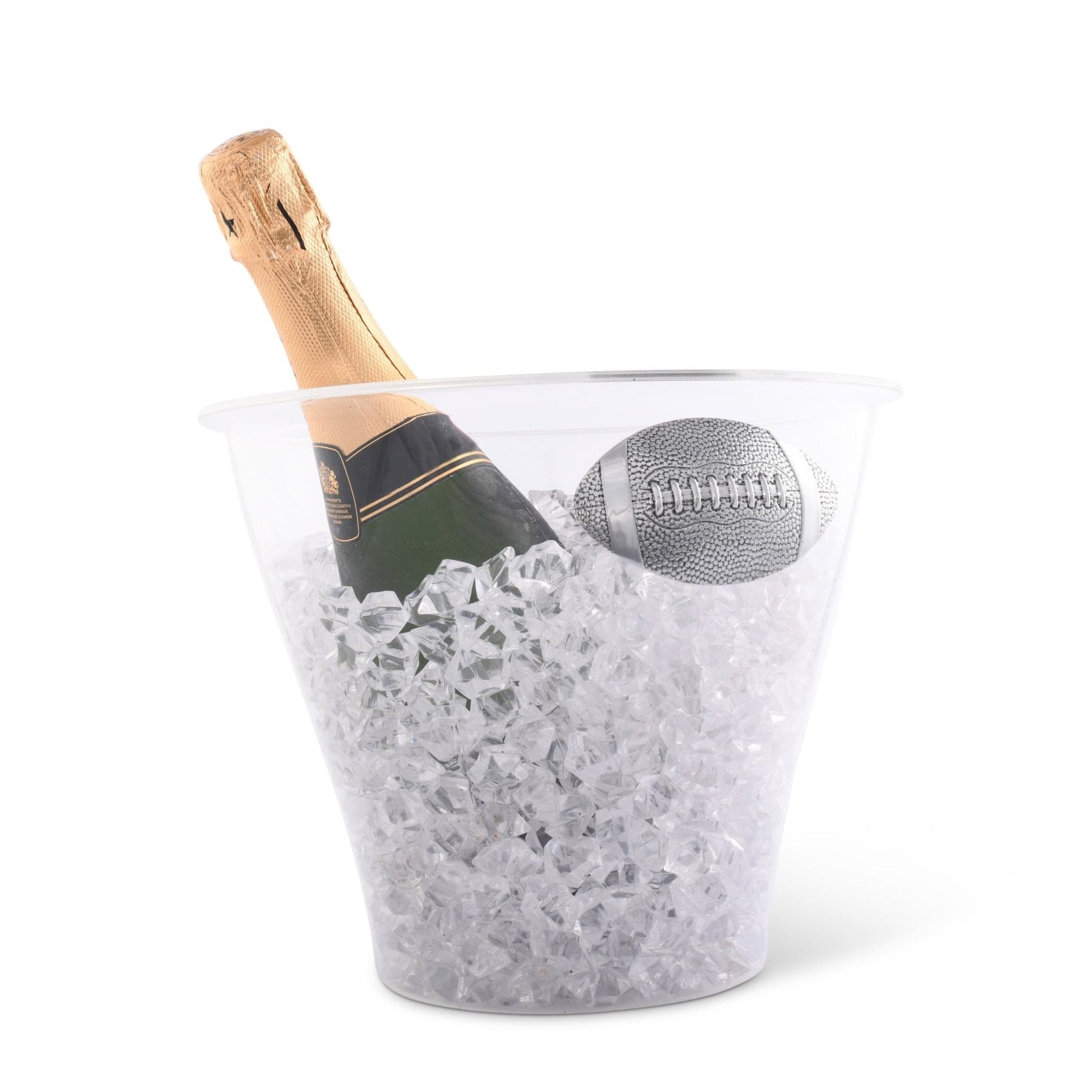 Football Handle Acrylic Ice Bucket - themonogram manor 