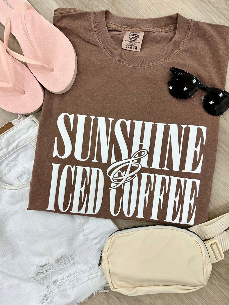 PUFF 'Sunshine & Iced Coffee' T-Shirt - themonogram manor 