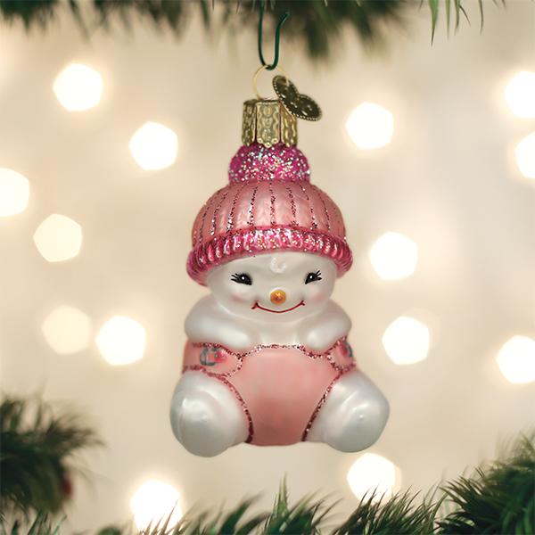 Snow Baby Girl Ornament - themonogram manor 