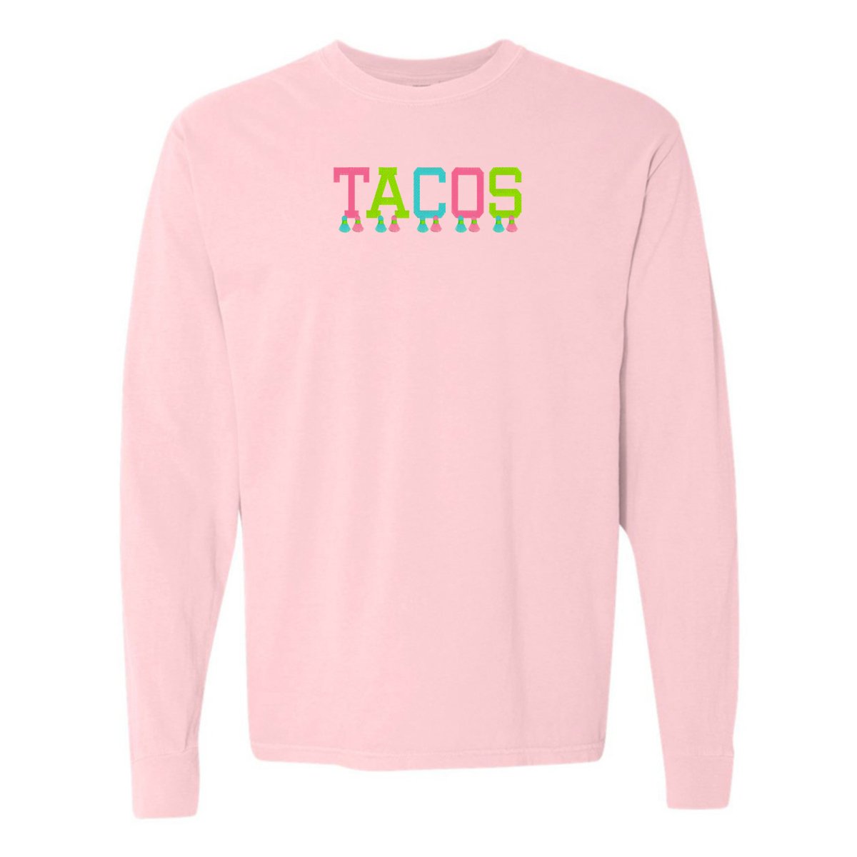 Embroidered Tasseled 'Tacos' Long Sleeve - themonogram manor 