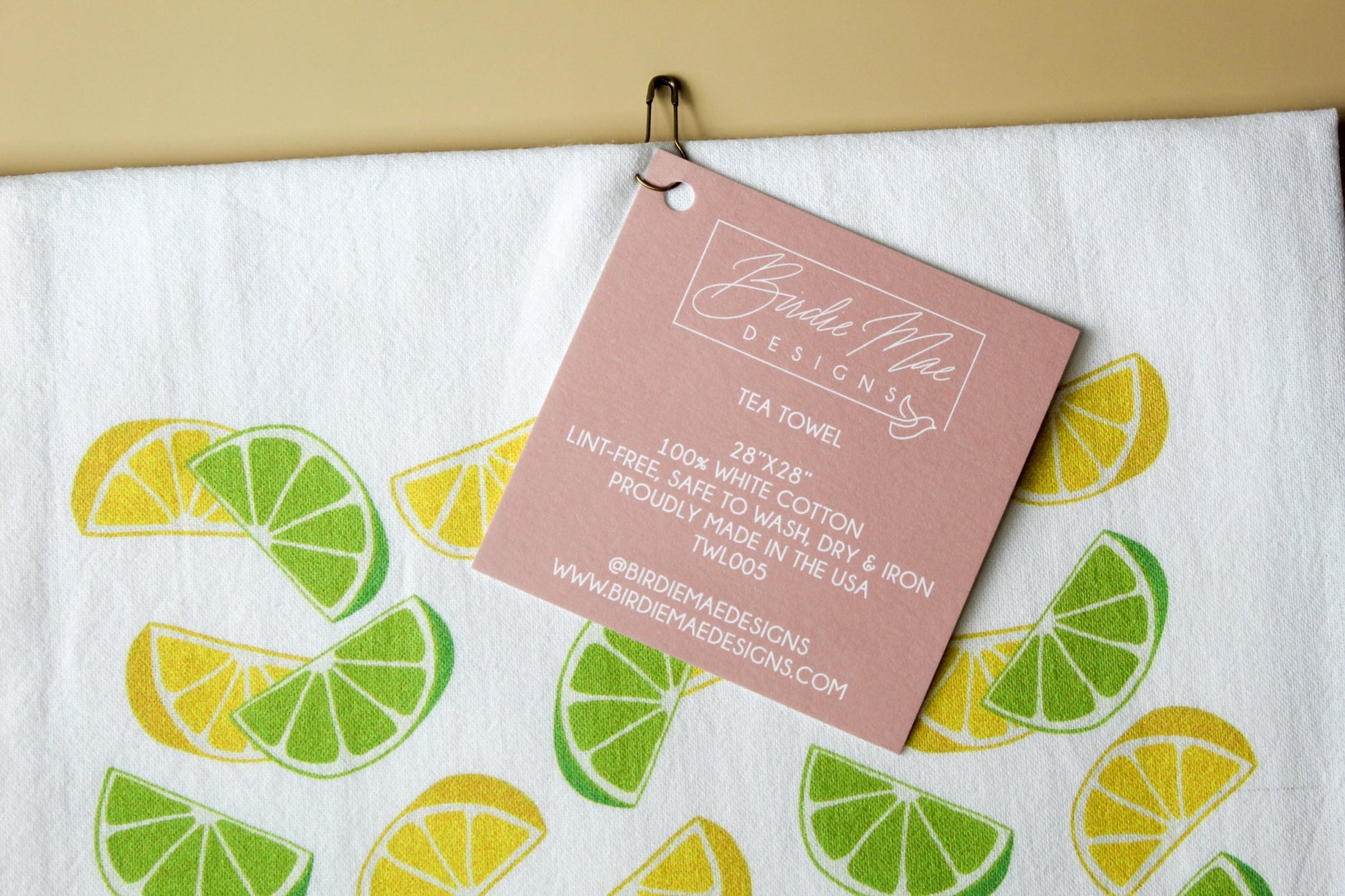 Lemon Lime Tea Towel - themonogram manor 