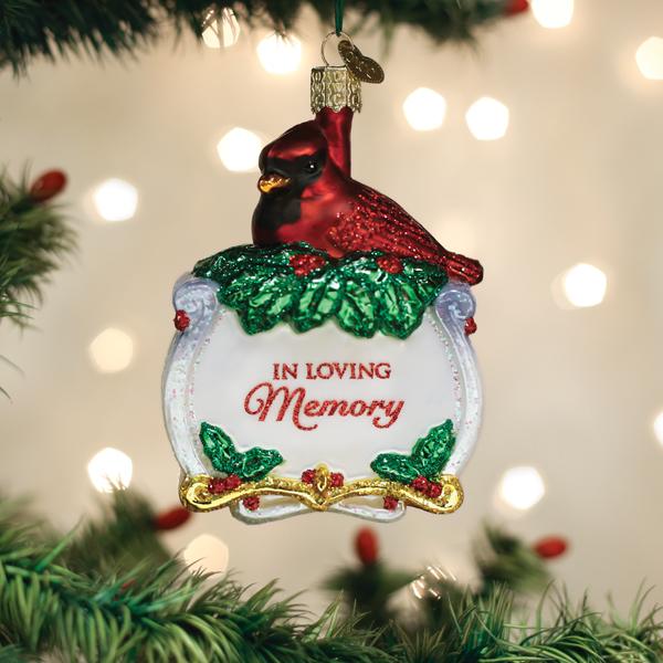 Memorial Cardinal Ornament - themonogram manor 