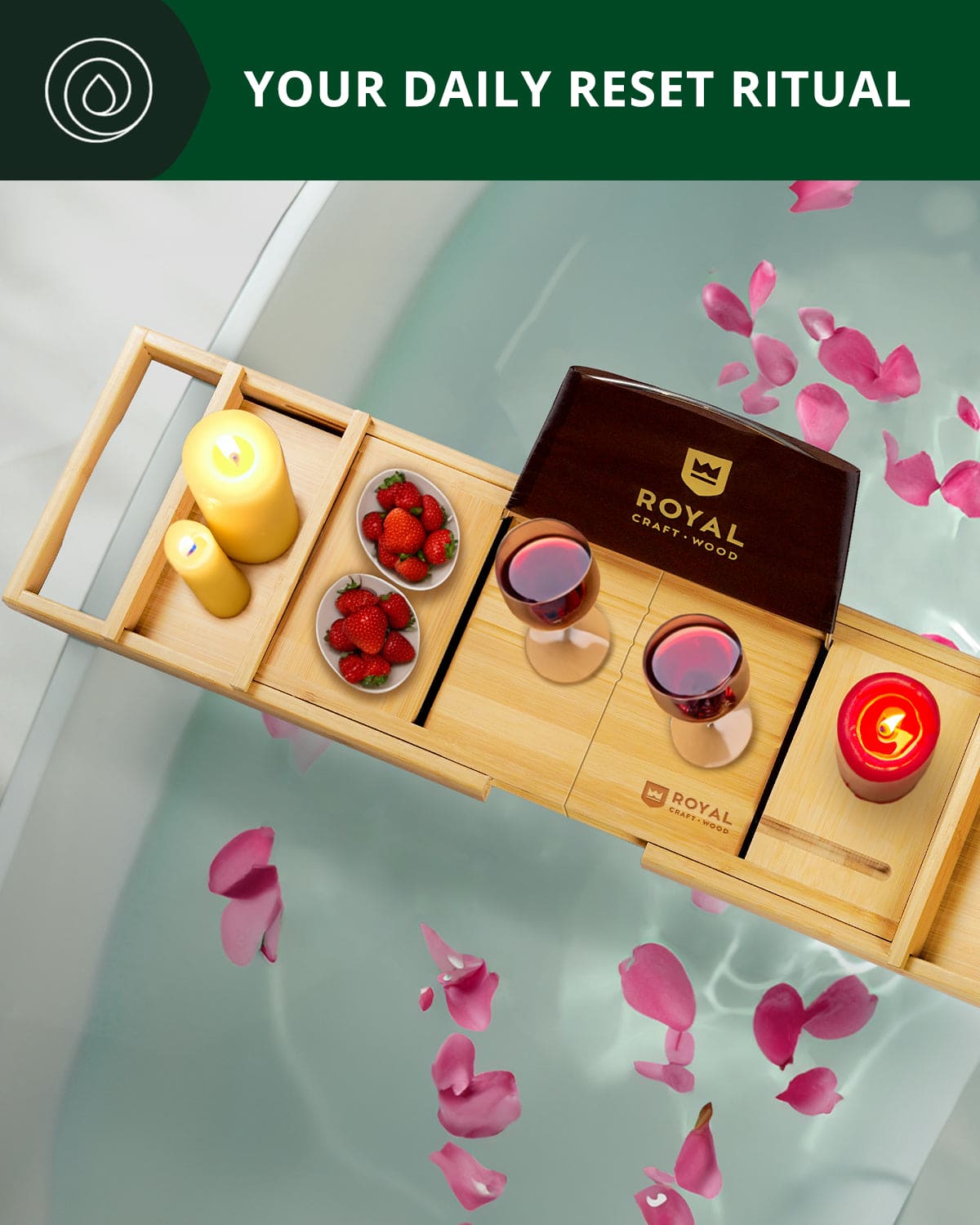 Bathtub Caddy Tray, Natural - themonogram manor 