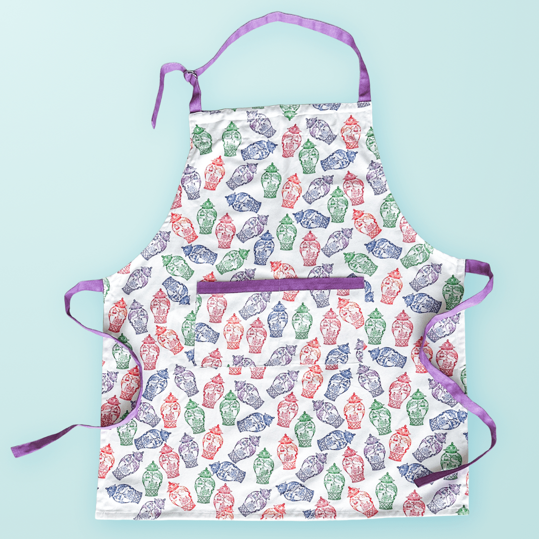 Colorful Ginger Jars Apron - themonogram manor 