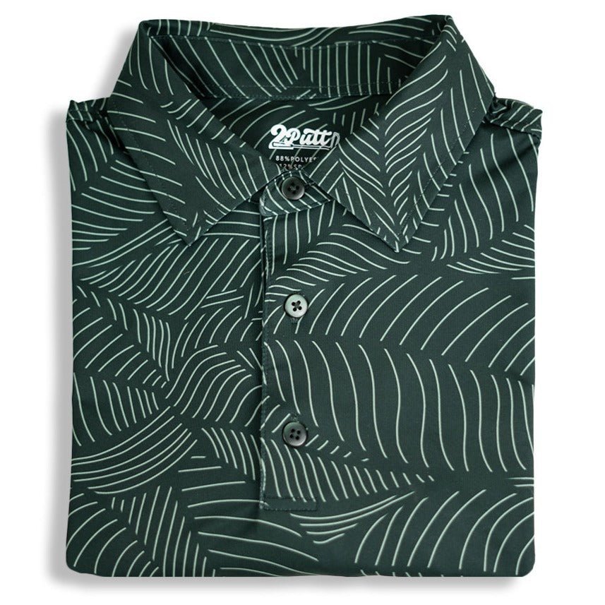 Bermuda Leaf Men's Polo - themonogram manor 