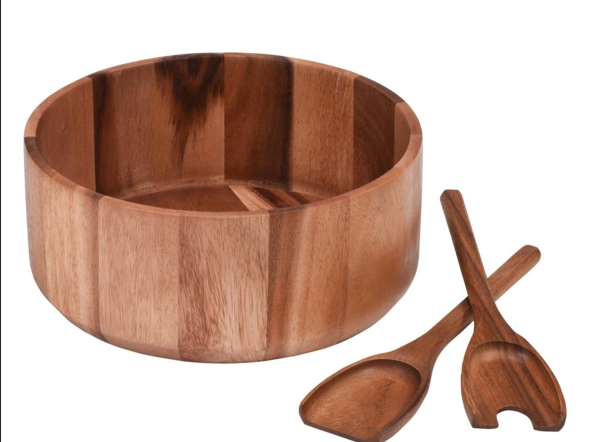 Extra Large Salad Bowl with Servers - 327C3 - themonogram manor 