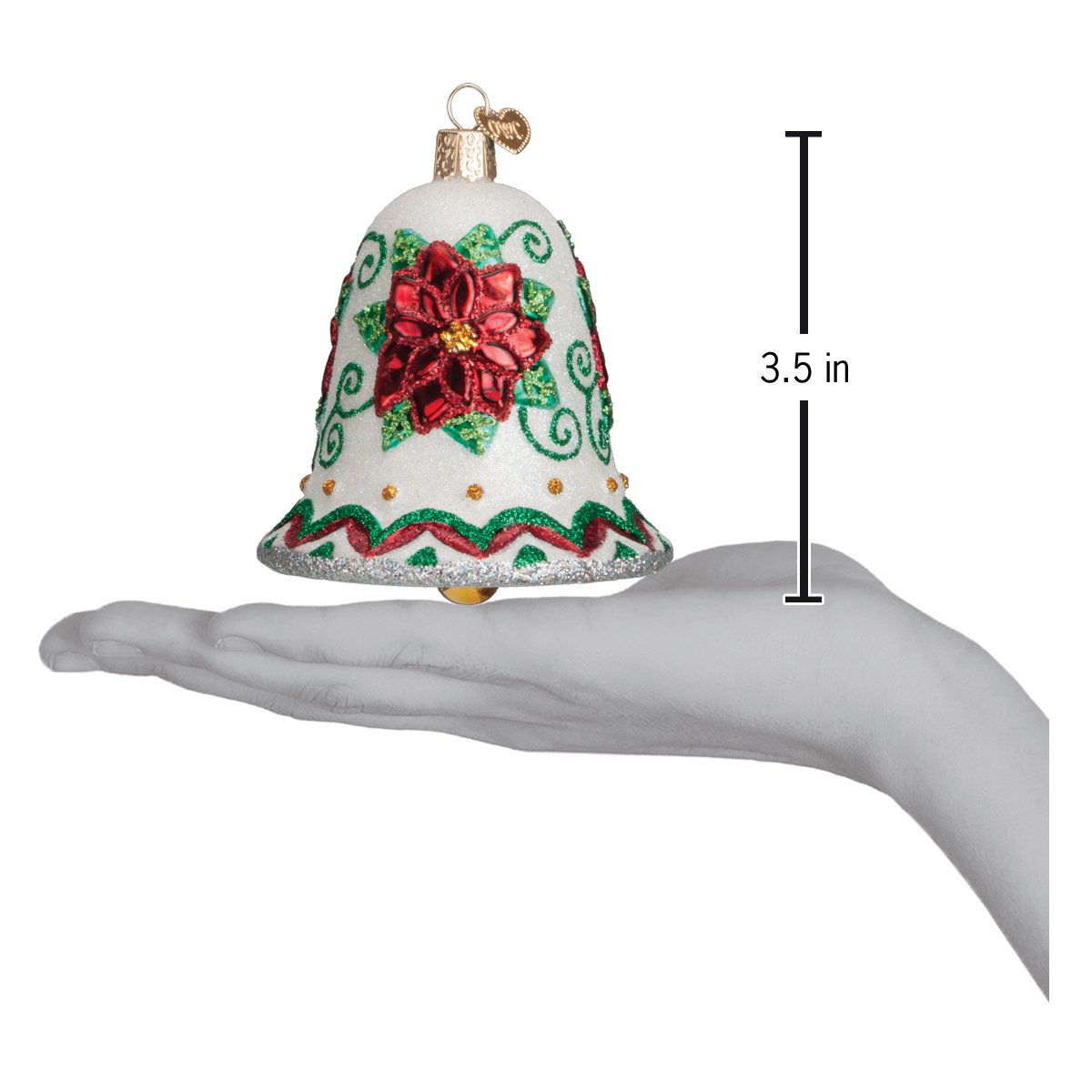 Poinsettia Bell Ornament - themonogram manor 