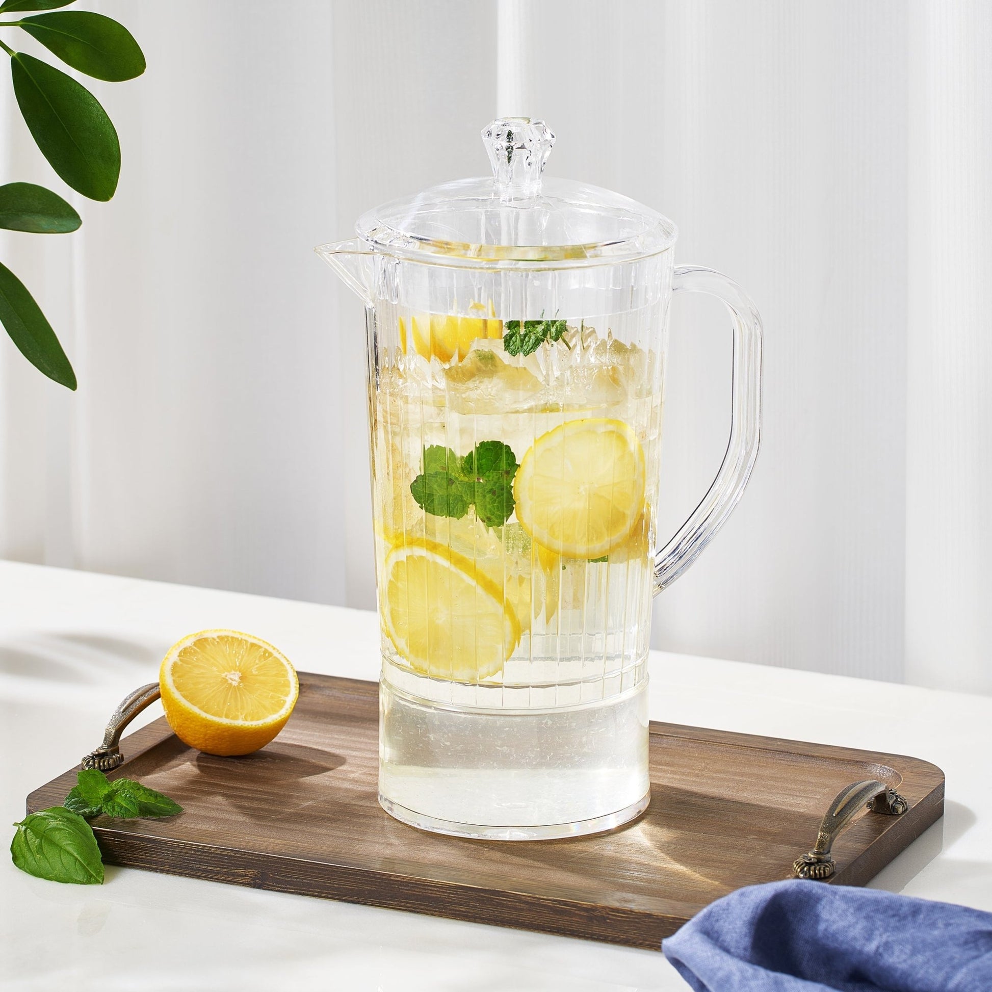 Barcelona Acrylic Pitcher with Lid - themonogram manor 