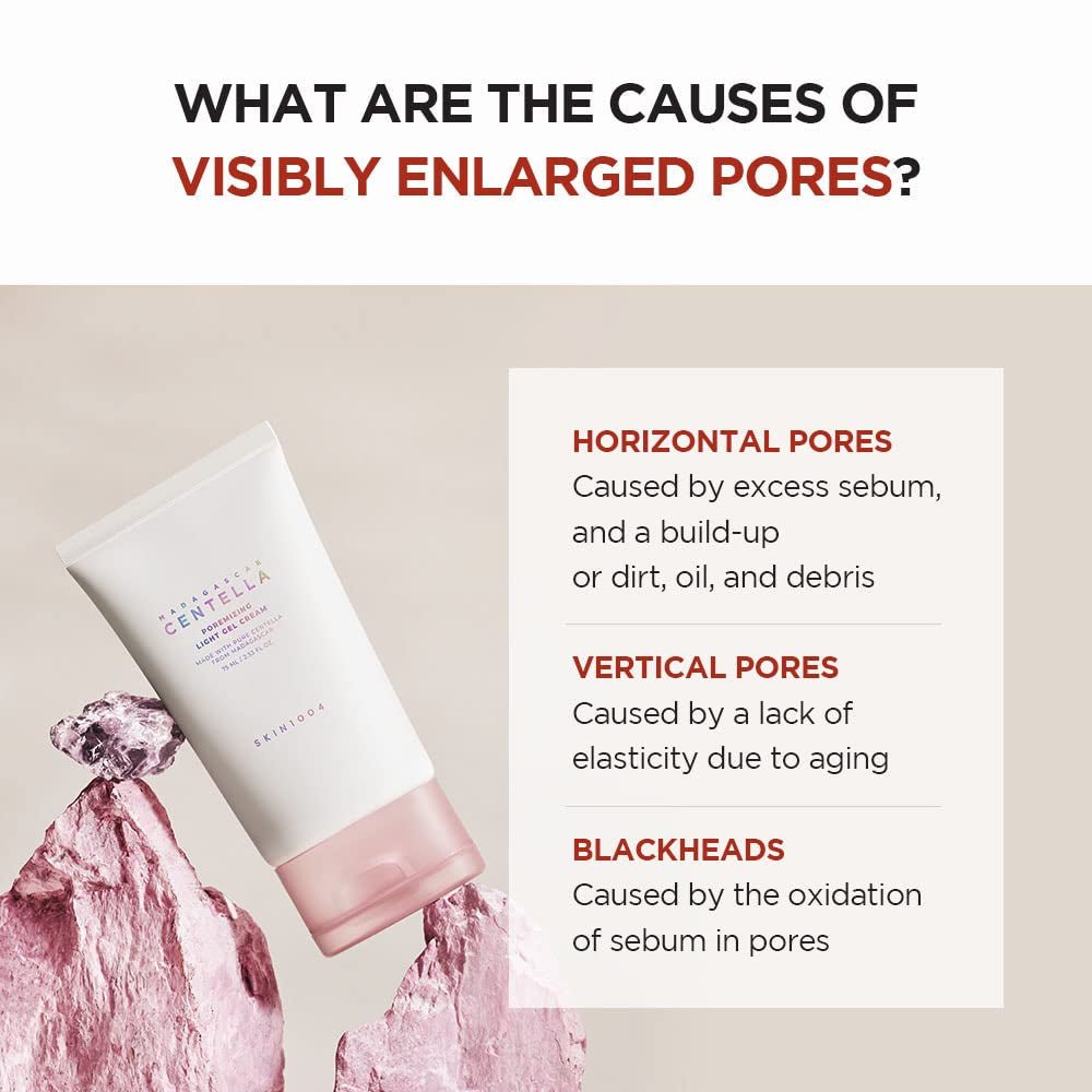 Madagascar Centella Poremizing Light Gel Cream 2.53 Fl.Oz (75Ml) | Tightens Pores | Soothes Irritated Skin - themonogram manor 