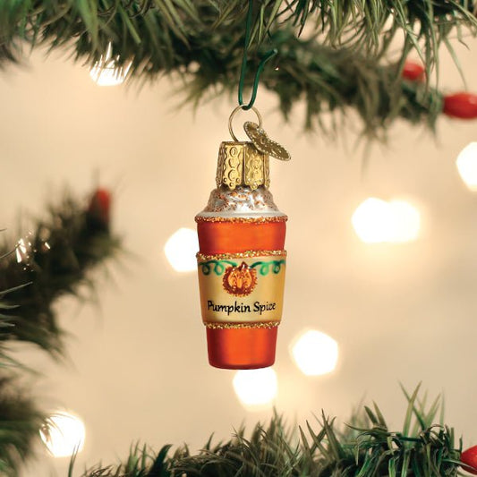 Mini Pumpkin Spice Latte Ornament - themonogram manor 