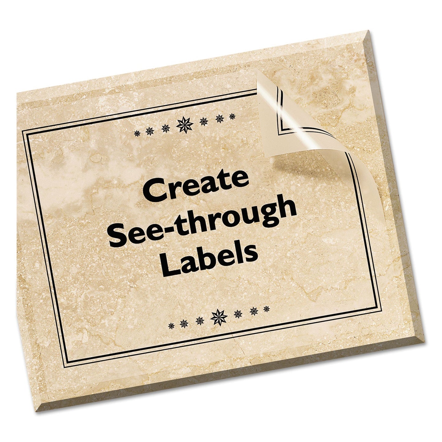 Avery Matte Clear Shipping Labels, Inkjet Printers, 8.5 x 11, Clear, 25/Pack - themonogram manor 