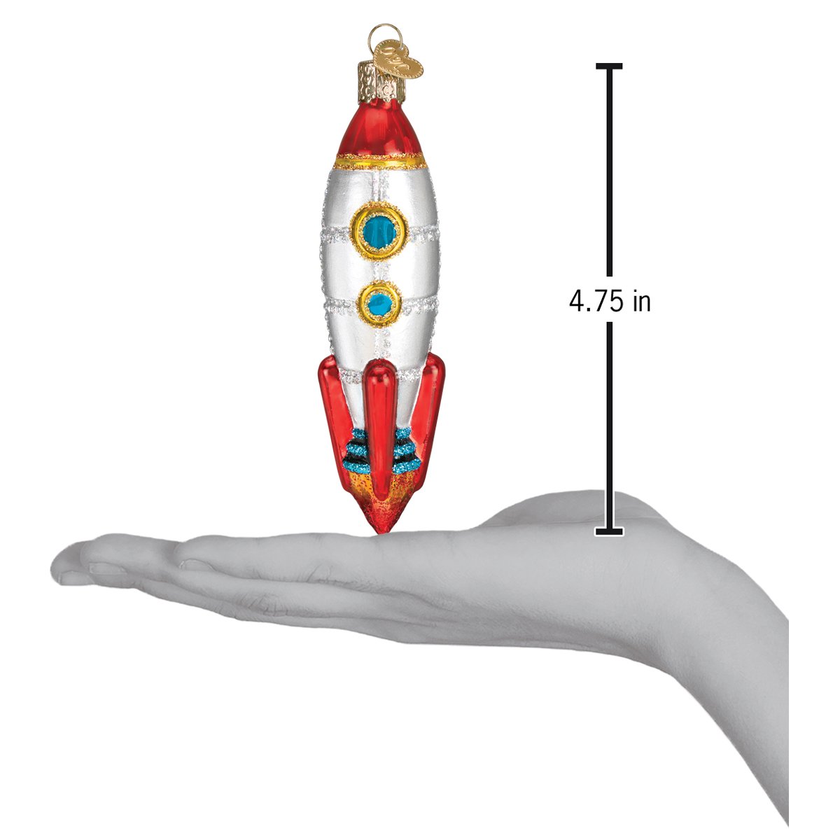 Toy Rocket Ship Ornament - themonogram manor 