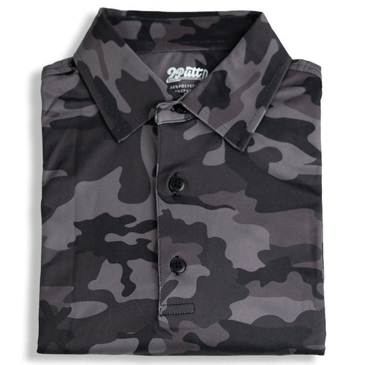 Black Camo Men's Polo - themonogram manor 