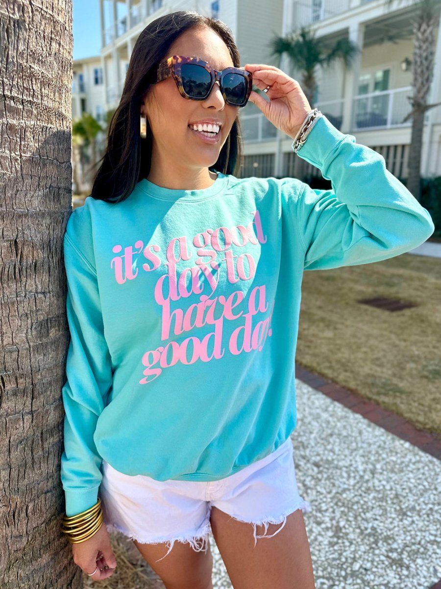 PUFF 'Good Day²' Lightweight Sweatshirt - themonogram manor 