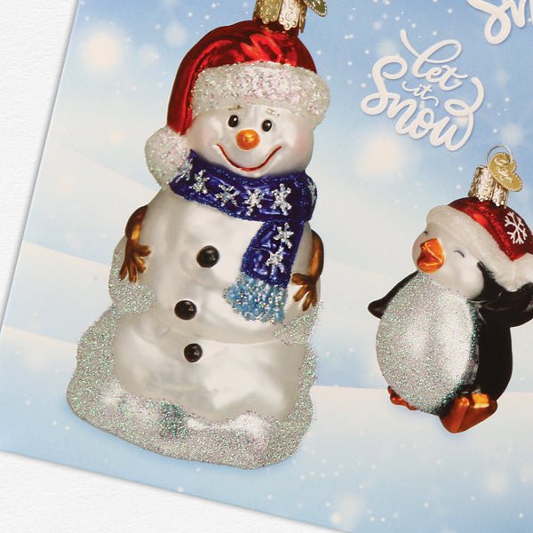 Snowman Christmas Card - themonogram manor 