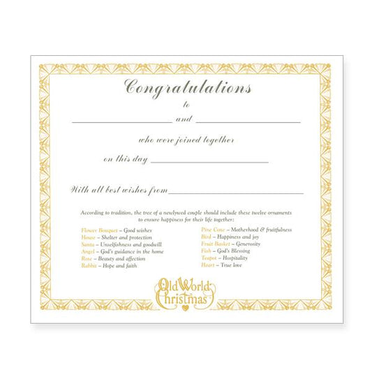 Bride's Collection Certificate - #themonogram manor #