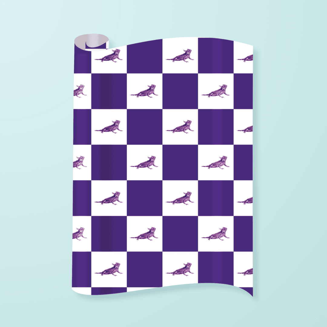 Purple Horned Frog Gift Wrap - themonogram manor 
