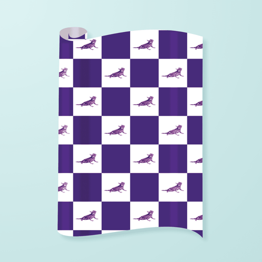 Purple Horned Frog Gift Wrap - themonogram manor 