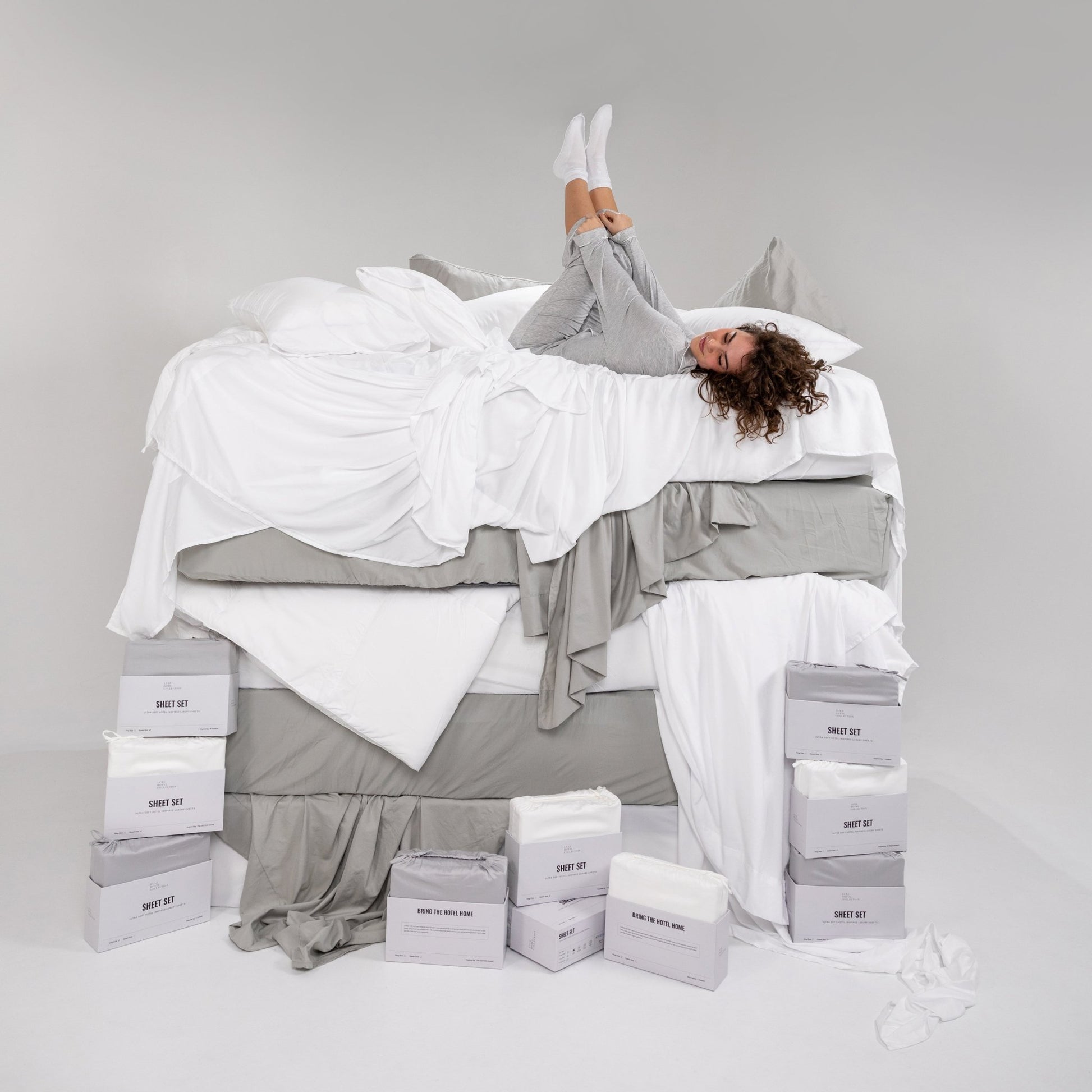 Sateen Cotton Retreat Sheet Set - themonogram manor 