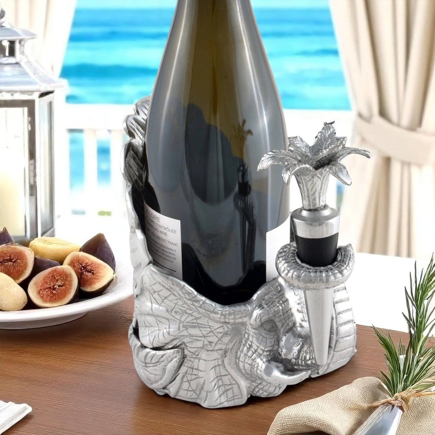 Elephant Wine Coaster and Stopper Set - themonogram manor 