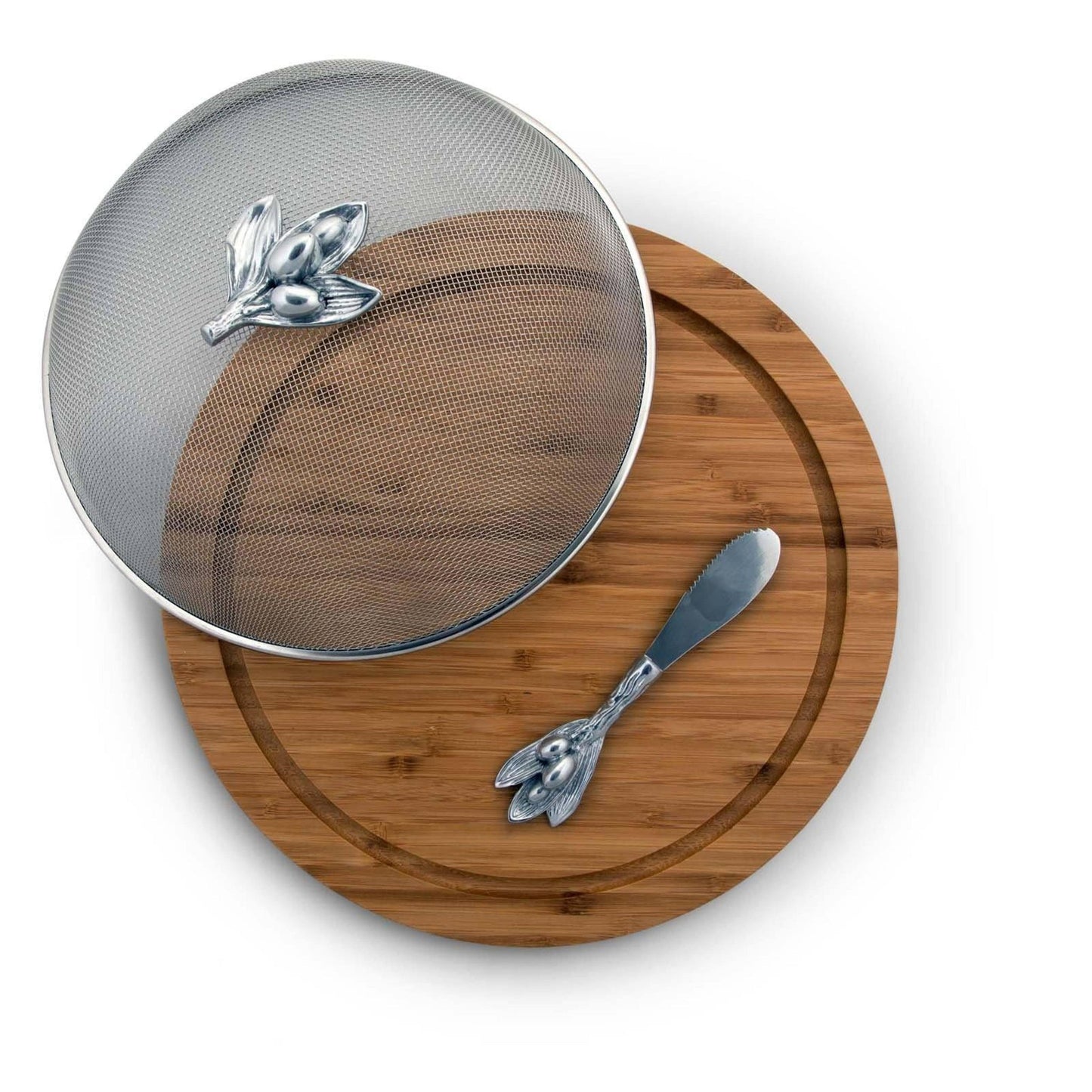 Olive 3 Piece Picnic Cheese Board / Spreader - themonogram manor 