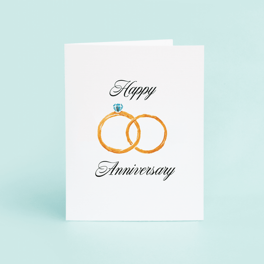 Anniversary Rings "Happy Anniversary" - themonogram manor 