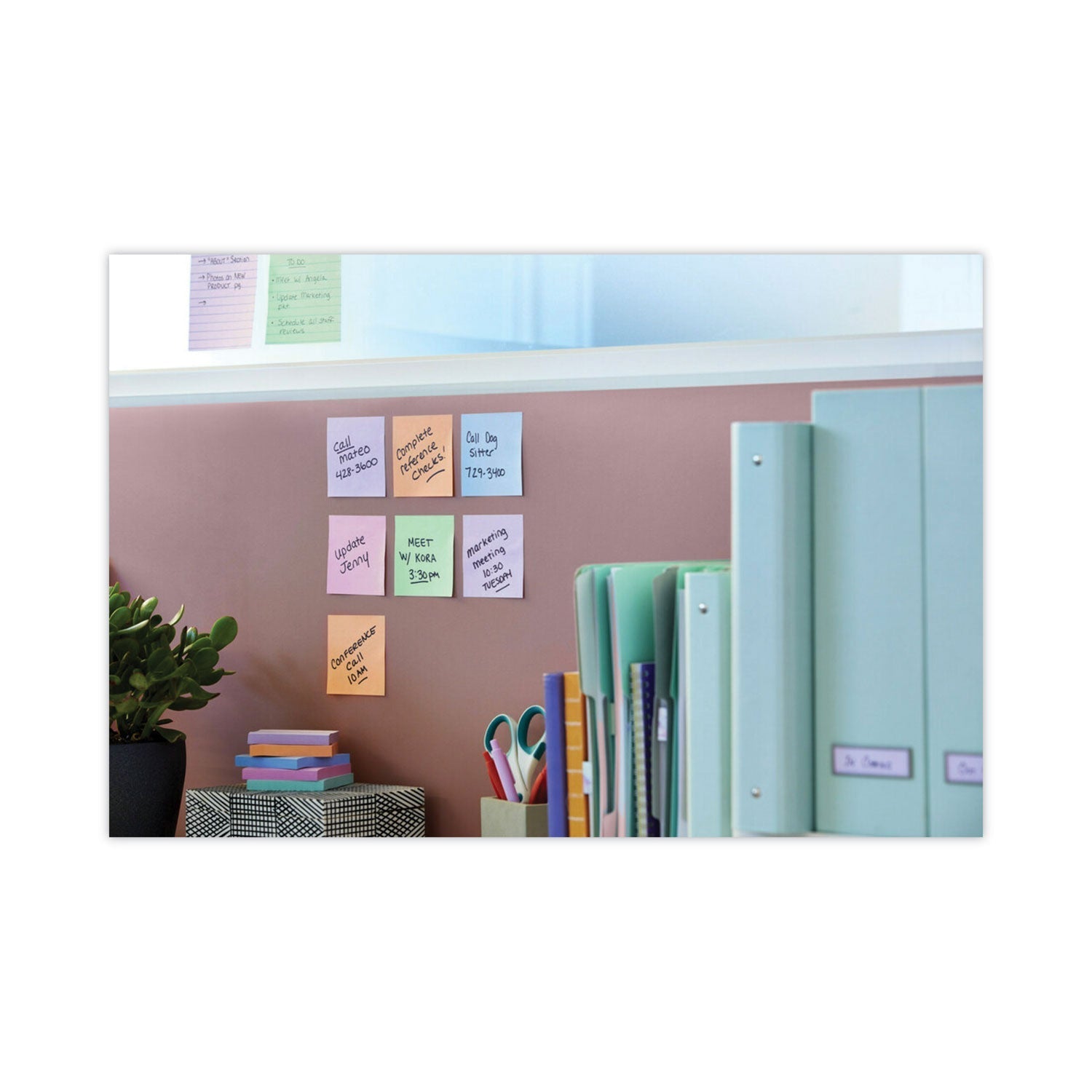 Post - it Recycled Notes in Wanderlust Pastels Collection Colors, 3" x 3", 90 Sheets/Pad, 12 Pads/Pack - themonogram manor 