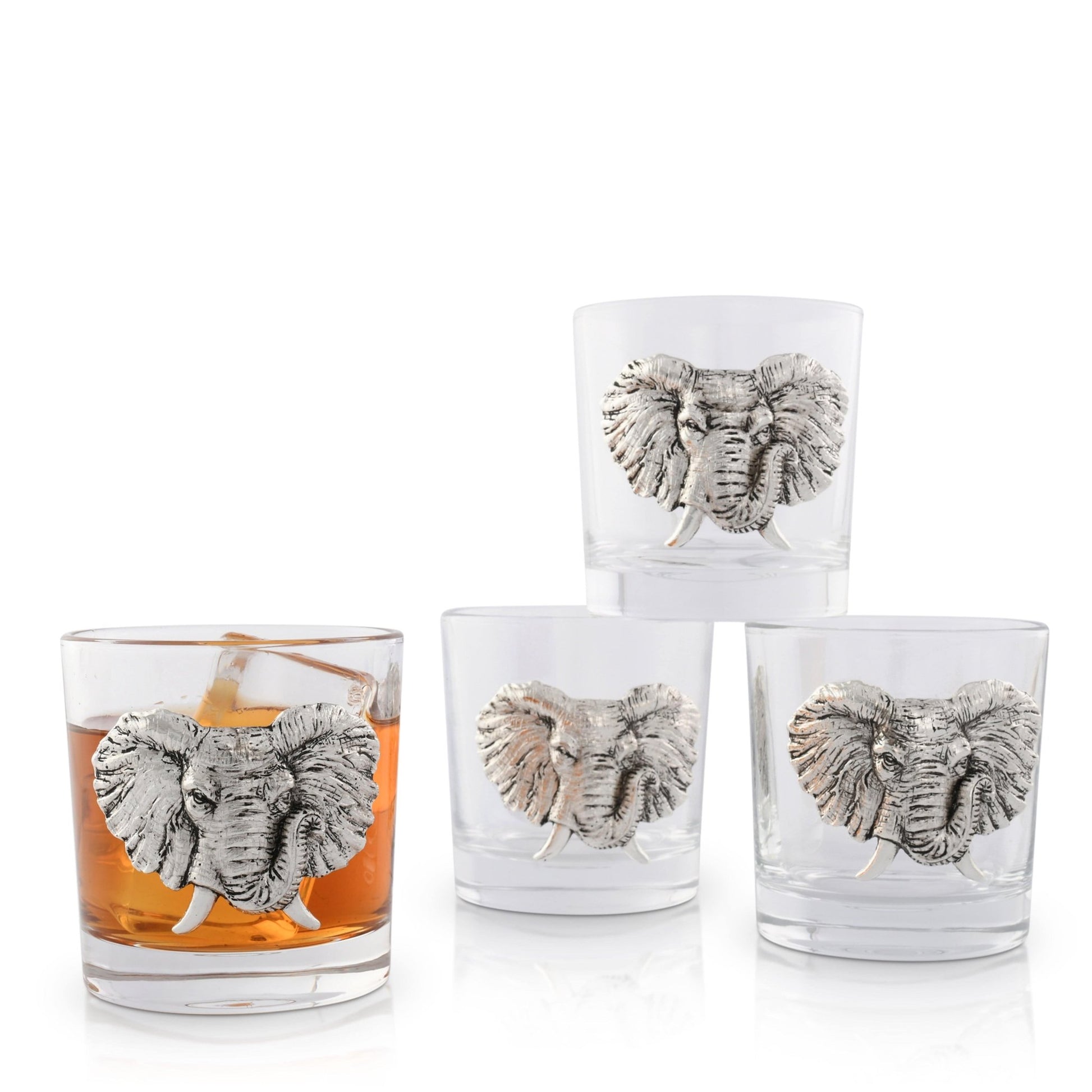 Elephant Bar Glasses Set of 4 - themonogram manor 