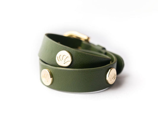 CACTUS 2 in 1 Wrap Bracelet + Choker in Green - themonogram manor 