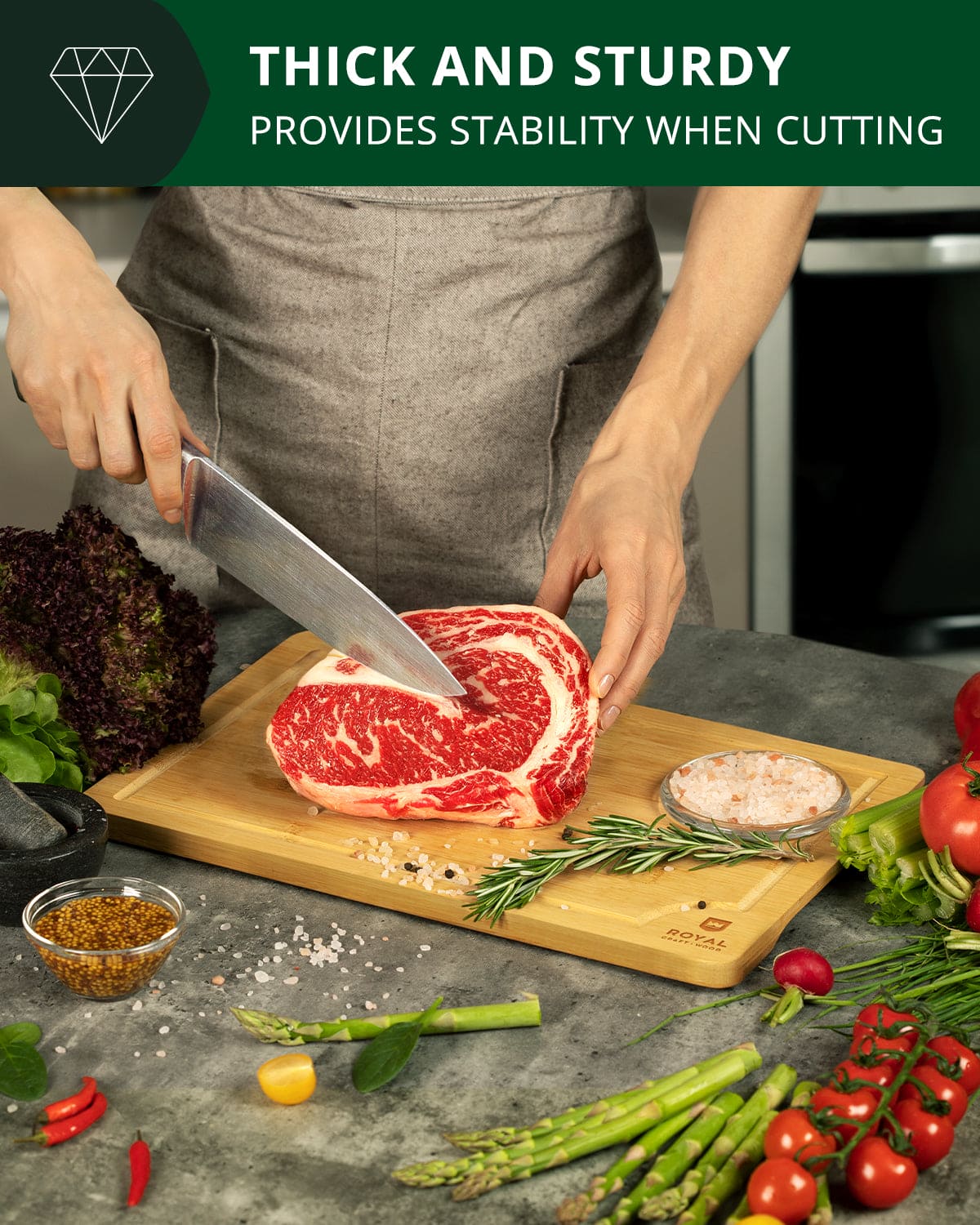 Cutting Board M, 12”x8” - themonogram manor 