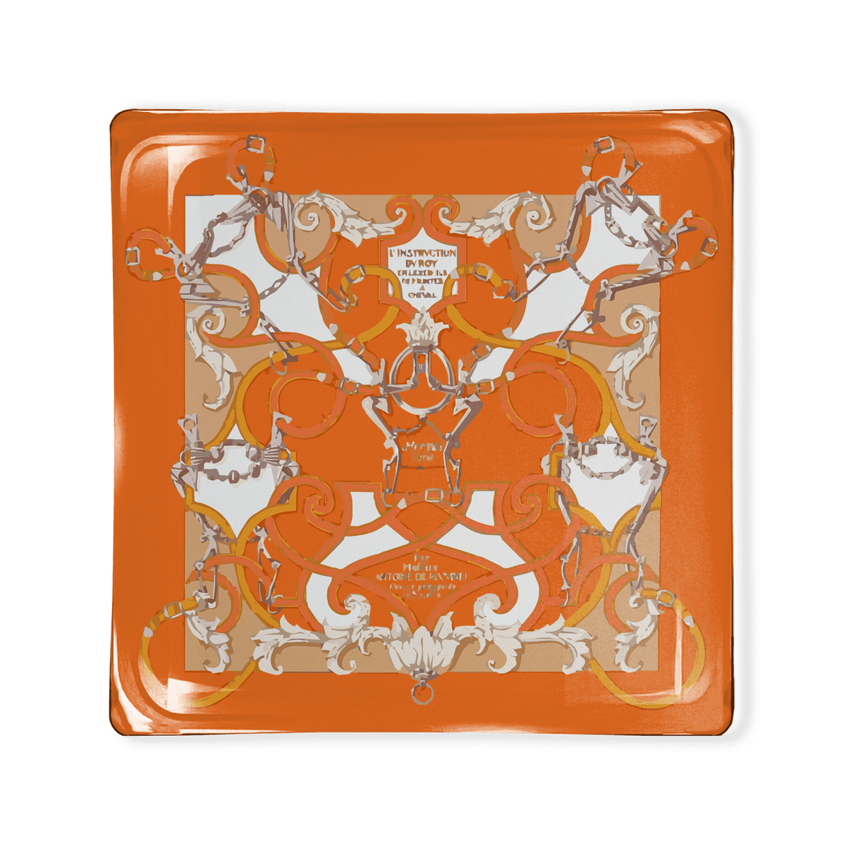 Glass Tray- Org Equestrian - themonogram manor 