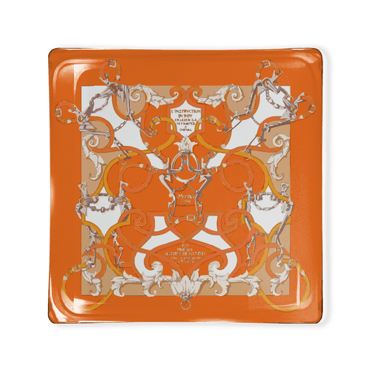 Glass Tray- Org Equestrian - themonogram manor 