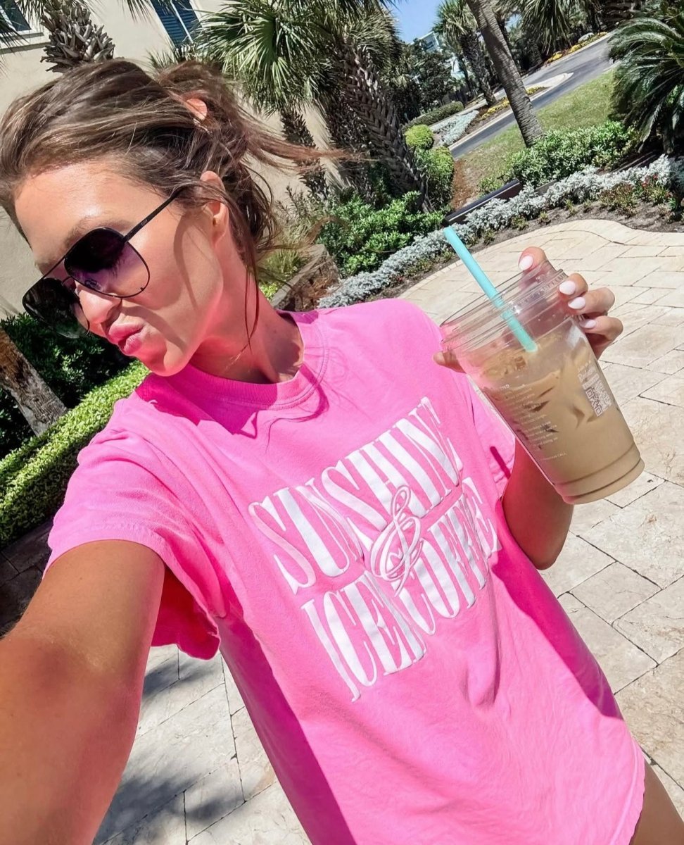 PUFF 'Sunshine & Iced Coffee' T-Shirt - themonogram manor 