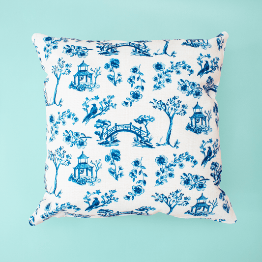 Chinoiserie Throw Pillow - themonogram manor 