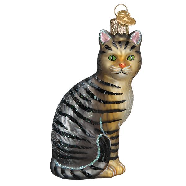 Tabby Cat ornament - themonogram manor 