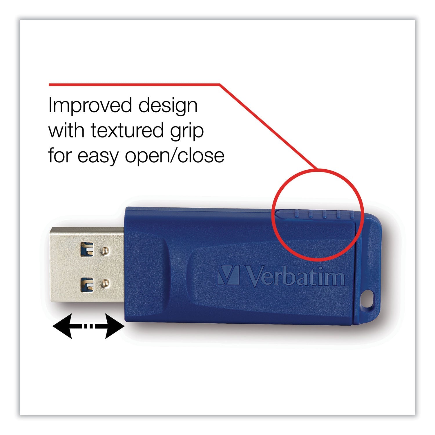 Verbatim Classic USB 2.0 Flash Drive, 64 GB, Blue - themonogram manor 