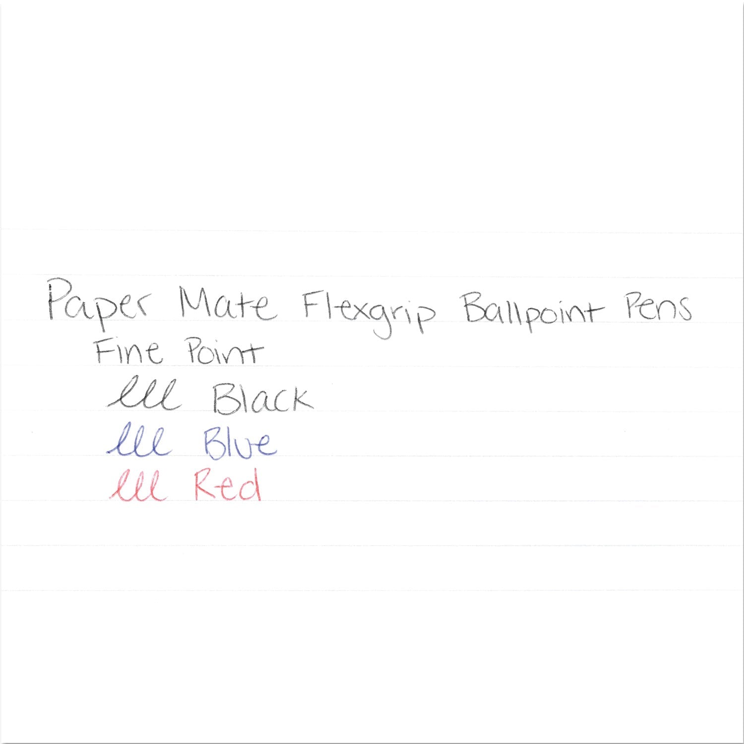 Paper Mate FlexGrip Ultra Ballpoint Pen, Retractable, Fine 0.8 mm, Black Ink, Gray/Black Barrel, Dozen - themonogram manor 