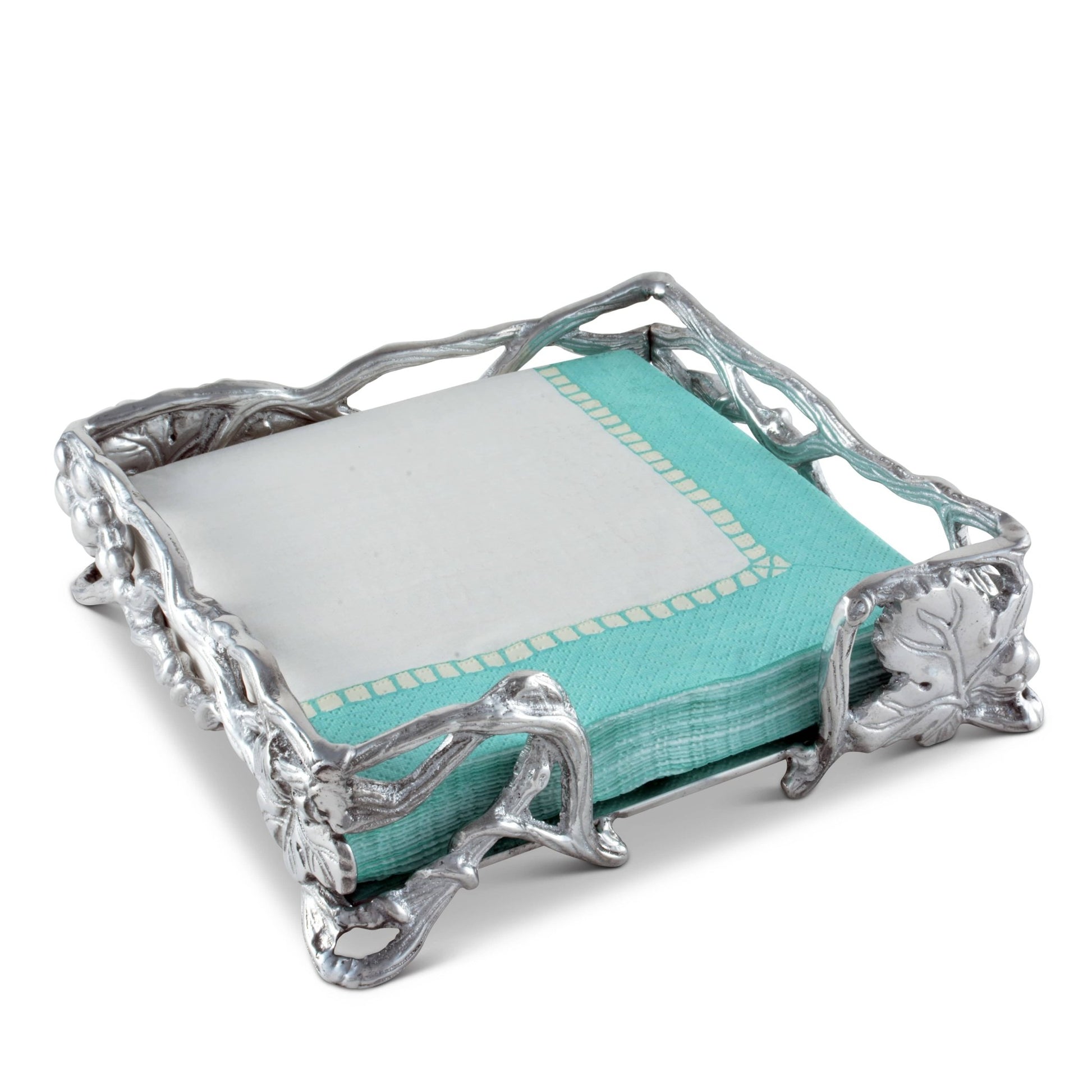 Grape Open Vine Napkin Box - themonogram manor 