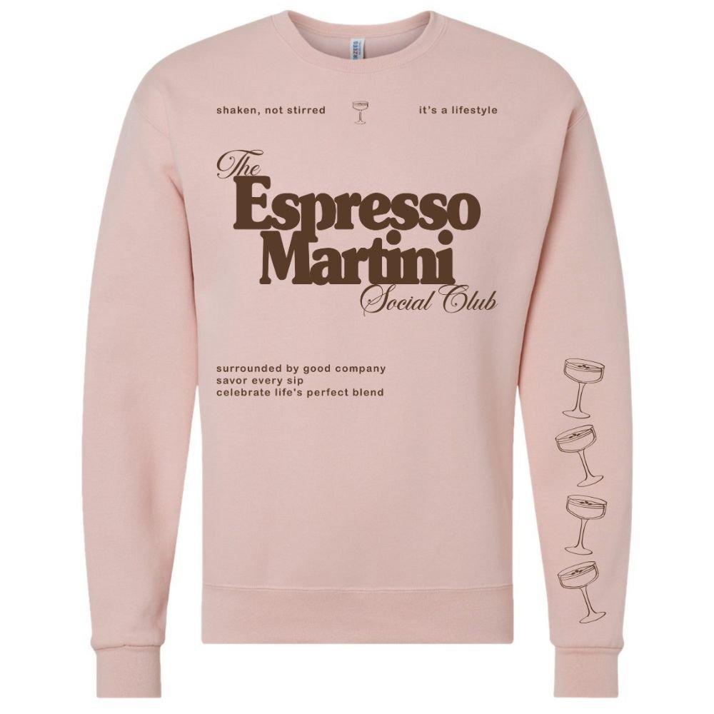 ‘Espresso Martini Social Club' Crewneck Sweatshirt - themonogram manor 