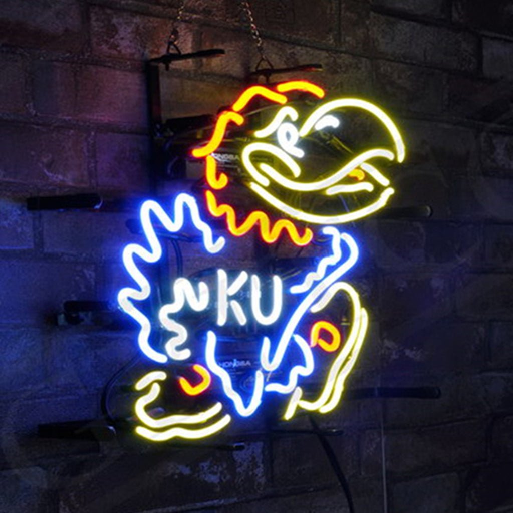 Kansas Jayhawks Neon Sign Light - themonogram manor 
